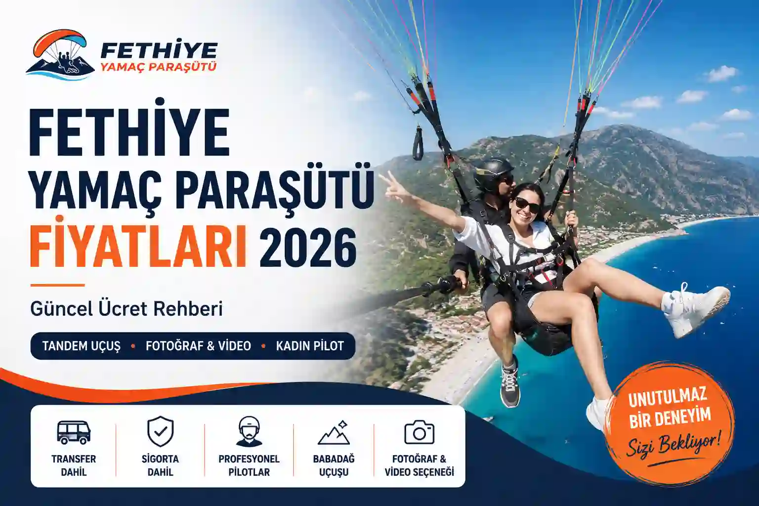 Fethiye Yamaç Paraşütü Fiyatları 2026 | Güncel Uçuş Ücretleri - Fethiye Yamaç Paraşütü Blog